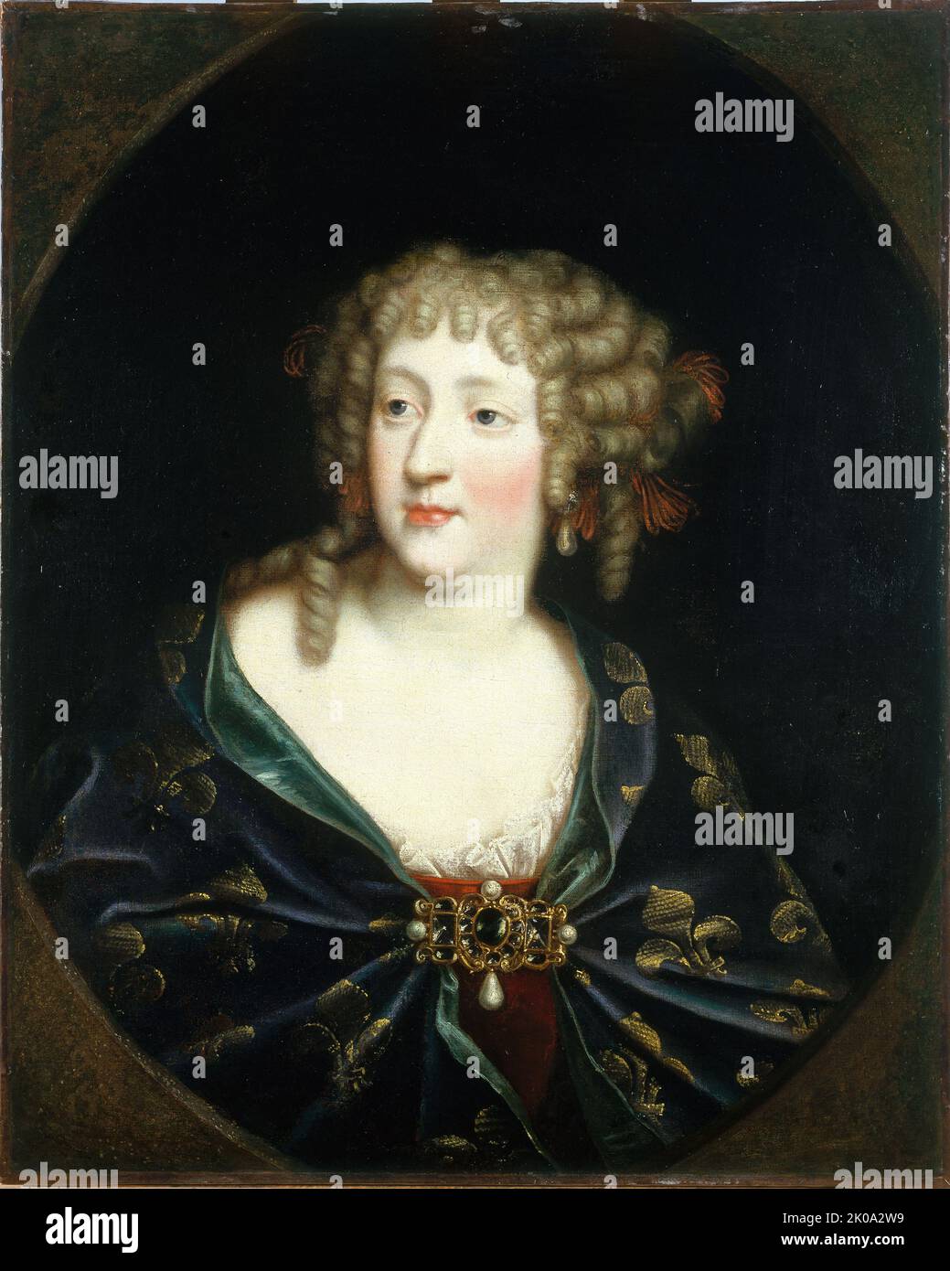 Portrait de Marie-TH&#xe9;r&#XE8;se d'Autriche (1638-1683), reine de France, c1670. Banque D'Images