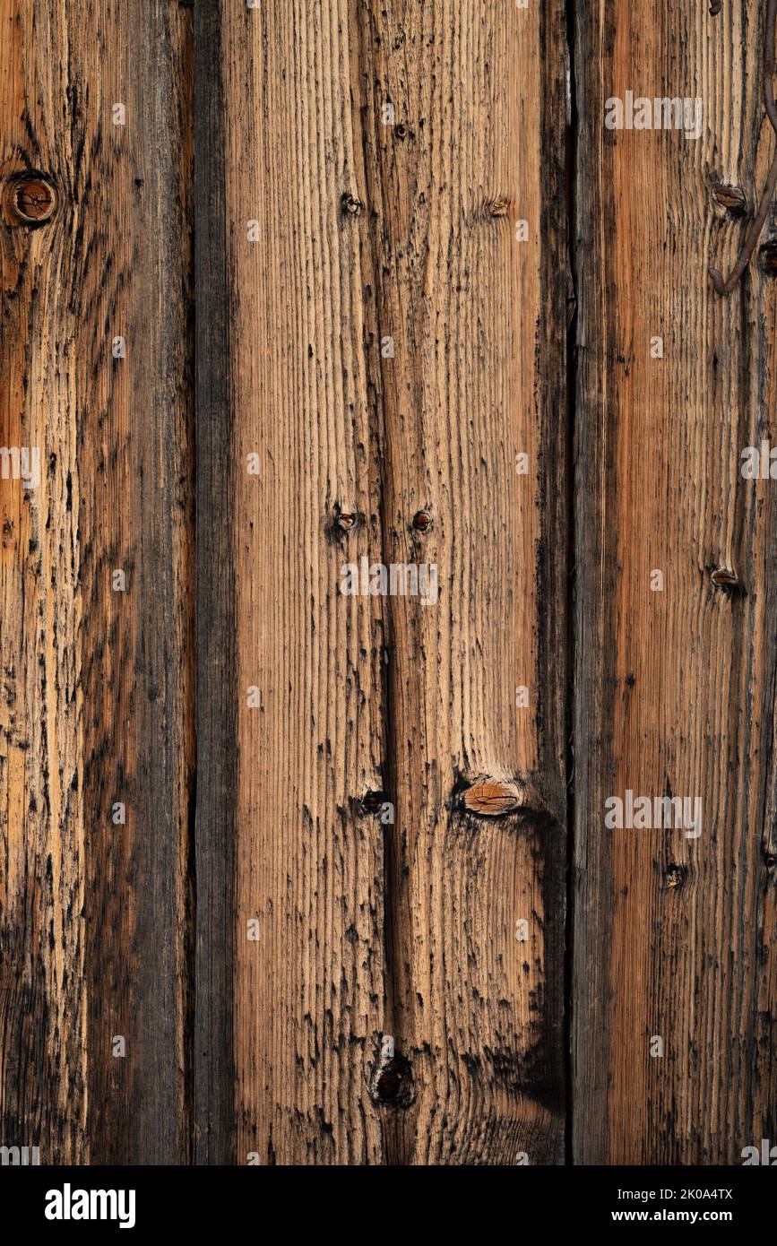Texture naturelle de planches de bois magnifiquement vieillies Banque D'Images