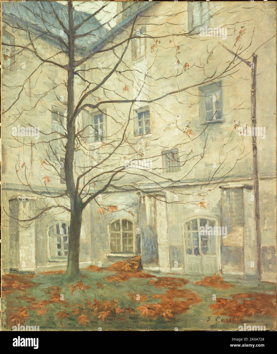 Cour de Lacordaire, au couvent des Carmélites, rue de Vaugirard, 1911. Banque D'Images