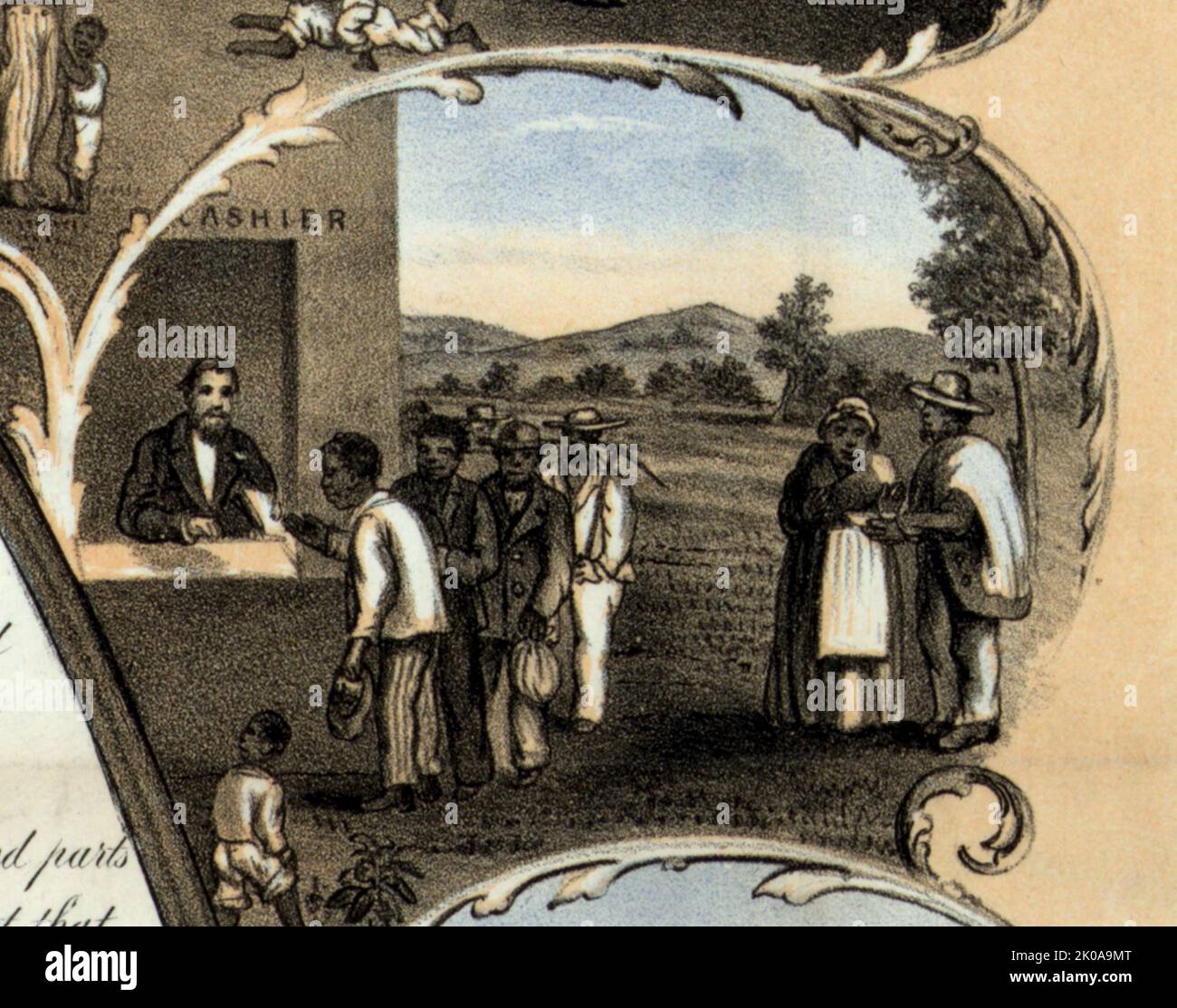 Proclamation d'émancipation. Publié et vendu par Martin & Judson, c1864
