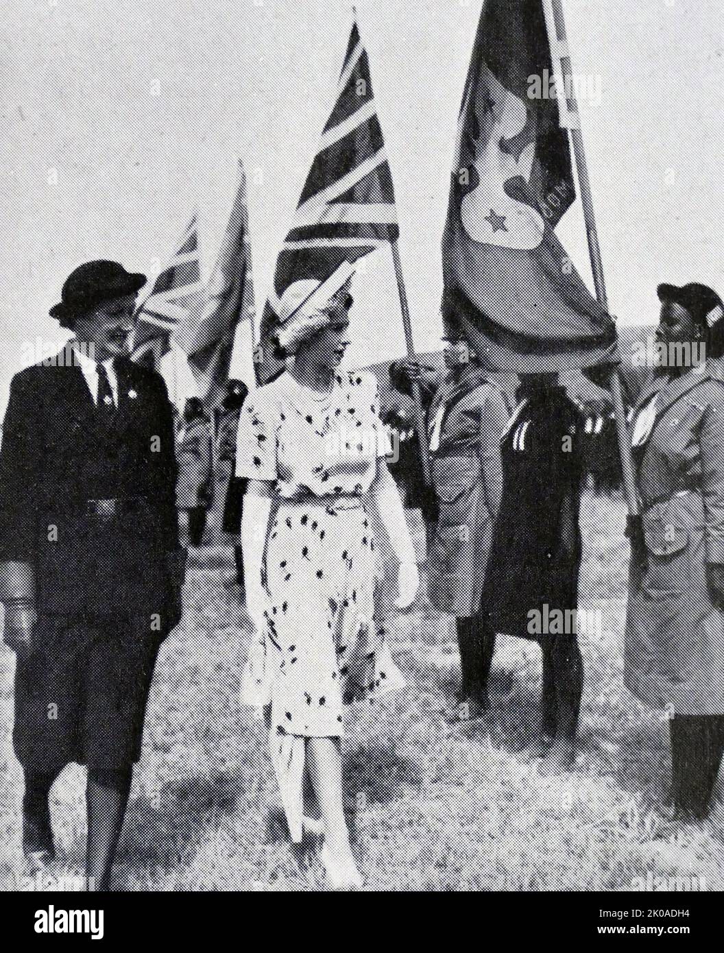 La princesse Elizabeth, (plus tard la reine Elizabeth II), d'Angleterre, en tournée en Afrique du Sud, 1947 Banque D'Images