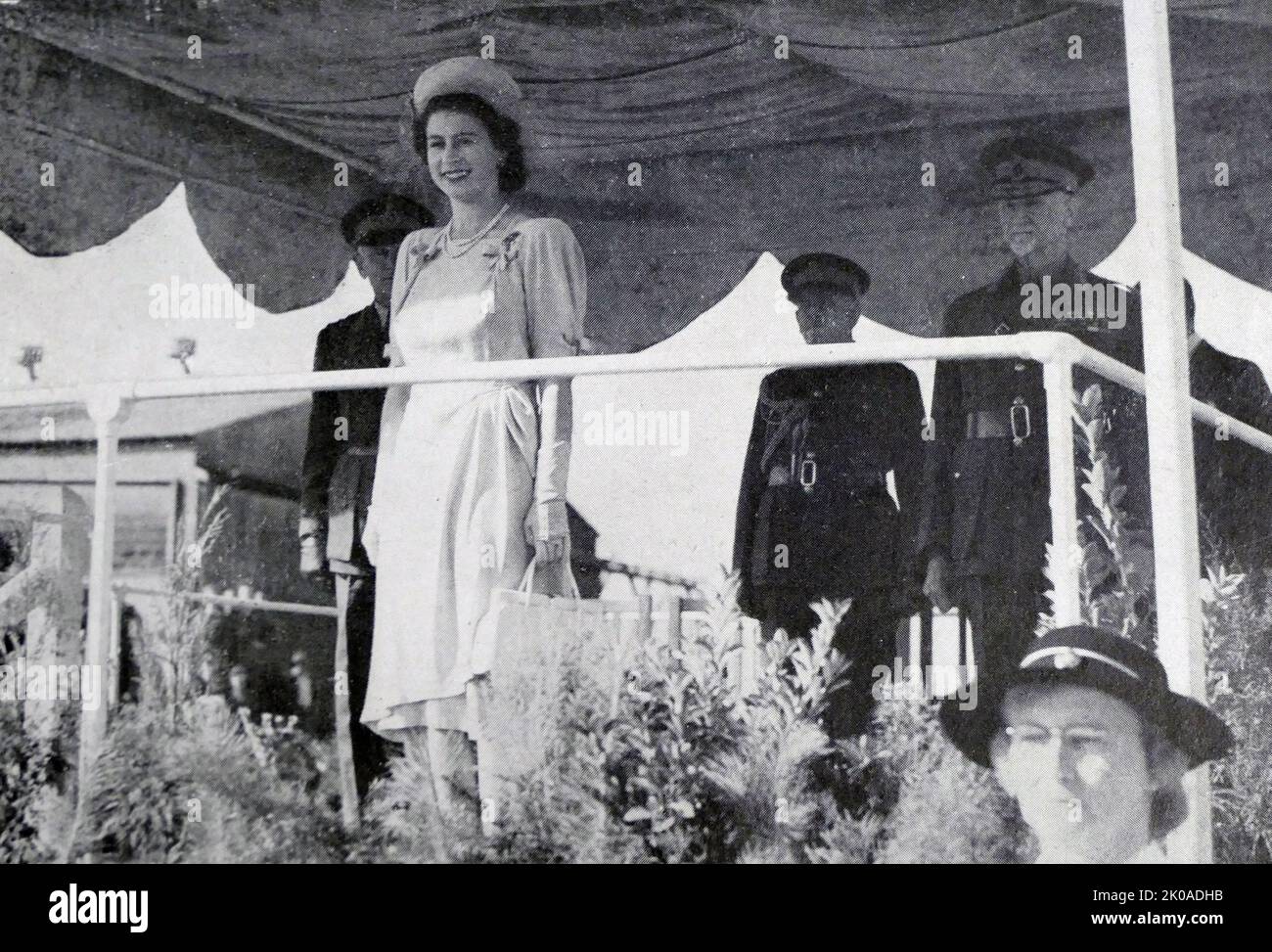 La princesse Elizabeth, (plus tard la reine Elizabeth II), d'Angleterre, en tournée en Afrique du Sud, 1947 Banque D'Images