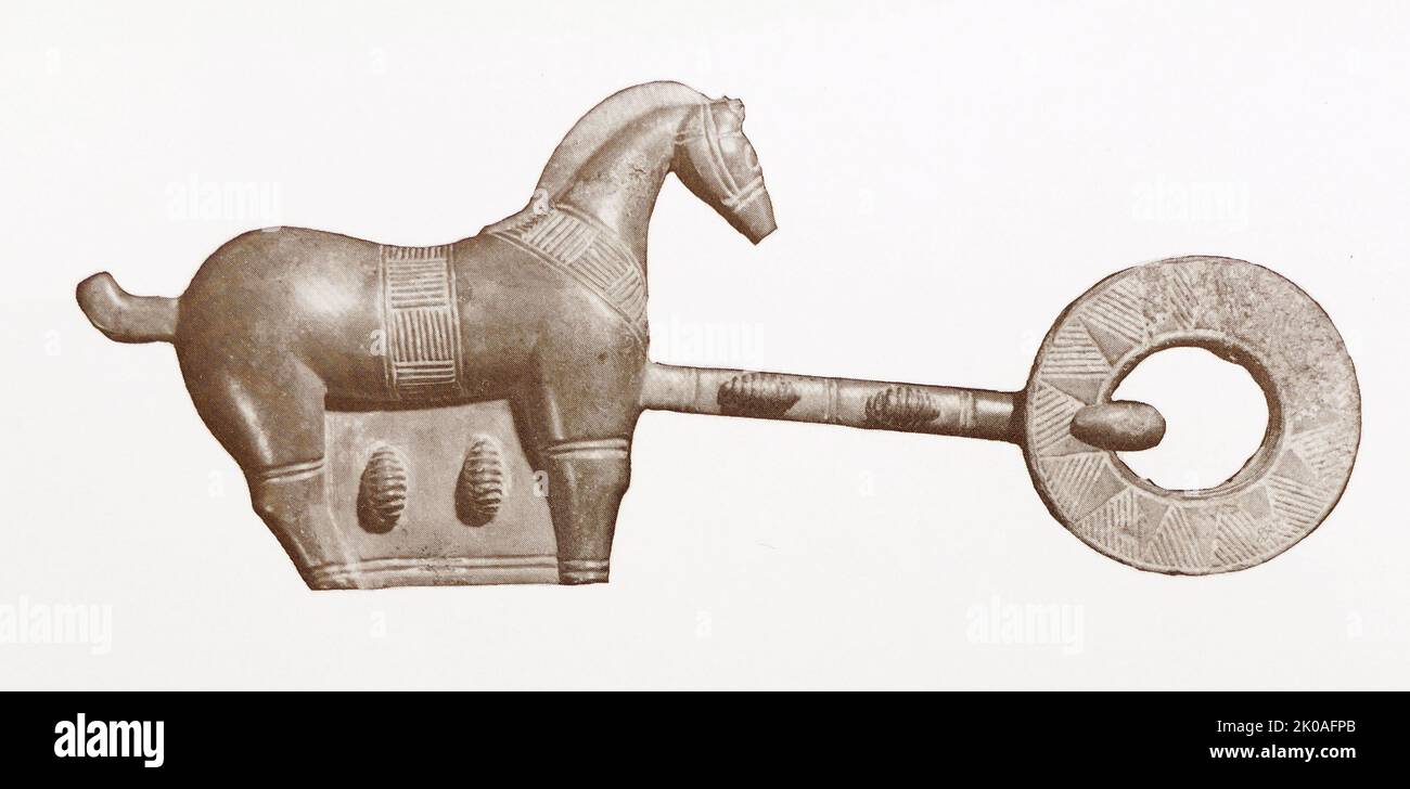 En bronze. De la période de trois royaumes en Corée (57 BCE - 668) malgré l'existence de plus de 70 tribus sur tout le territoire coréen à l'époque. Banque D'Images