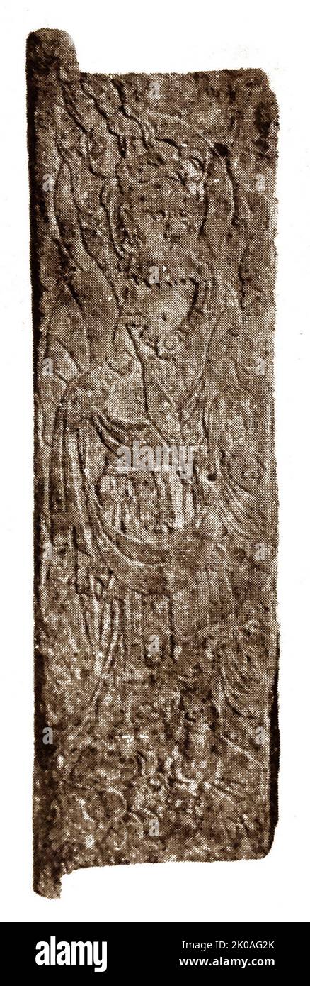 Pierre tombeau Gates de Silla Kingdom, Corée du Sud Banque D'Images