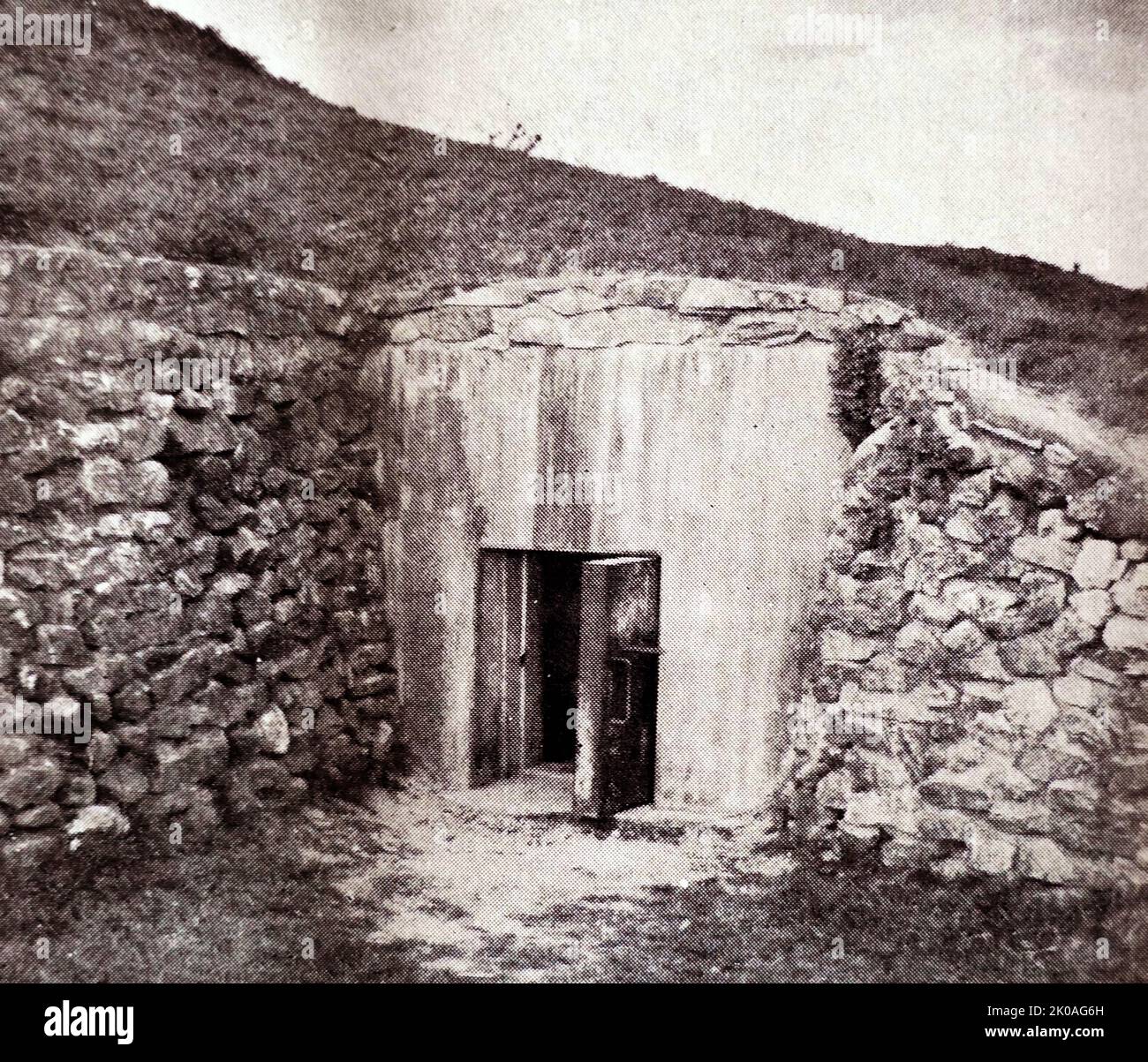 Entrée à la chambre tombeau d'un roi coréen de Baekje Banque D'Images