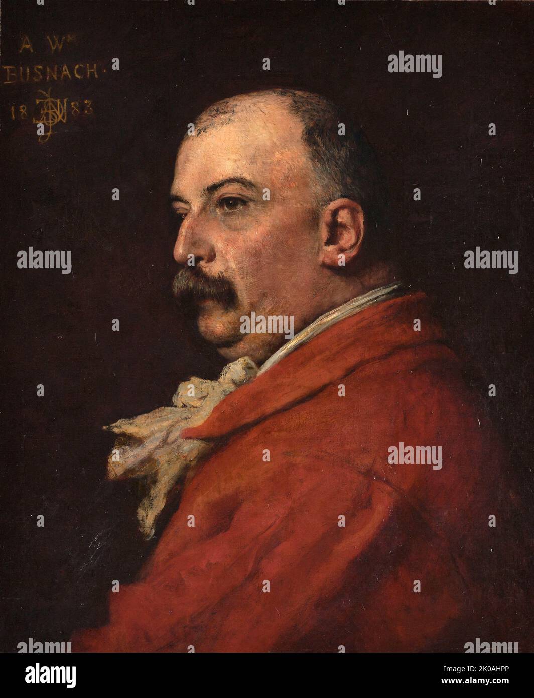 Portrait de William Busnach, 1883. Banque D'Images