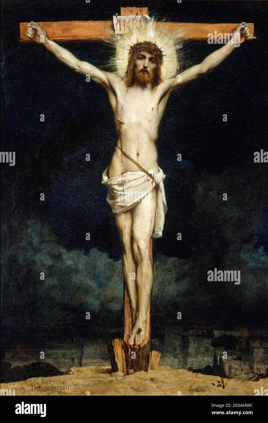 Christ sur la croix, 1881. Banque D'Images