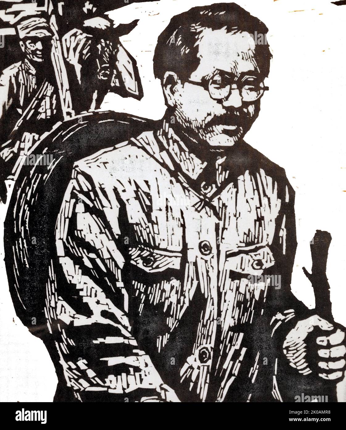 REN Bishi (Jen Pi-shih); (1904 - 27 octobre 1950) leader militaire et politique du parti communiste chinois. Au début de 1930s, Ren commandait la cinquième Armée rouge et était une figure centrale du Soviet Hunan-Jiangxi, mais il fut forcé d'abandonner sa base après avoir été mis sous pression par les campagnes d'encerclement de Chiang Kai-shek. Il a ensuite participé à la longue Marche en 1935. Pendant la seconde guerre sino-japonaise, Ren était le représentant du PCC à l'internationale communiste et le secrétaire du Comité central chinois. Banque D'Images