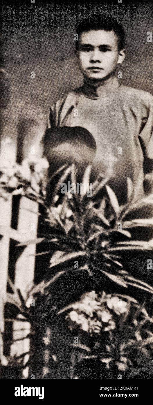 REN Bishi lorsqu'il était à Wuhan. Banque D'Images