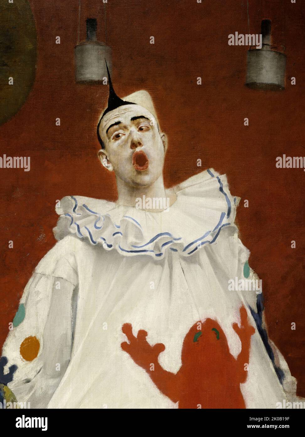 Grimaces et mis&#XE8;RE - les Saltimbanques (clown blanc et bonisseur), 1888. Banque D'Images