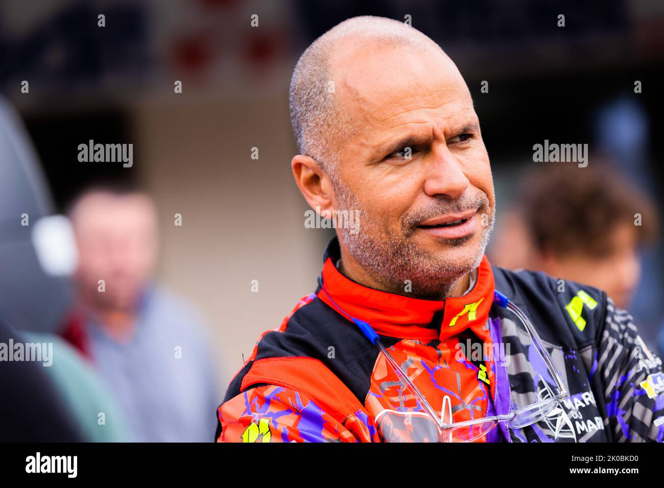 JEAN-JOSEPH Simon, PIVATO Patrick, Subaru Impreza 555, portrait au cours du Rallye du Mont-blanc Morzine 2022, 6th tour du Championnat de France des Rallyes 2022, de 8 septembre à 10 à Morzine, France - photo Damien Saulnier / DPPI Banque D'Images