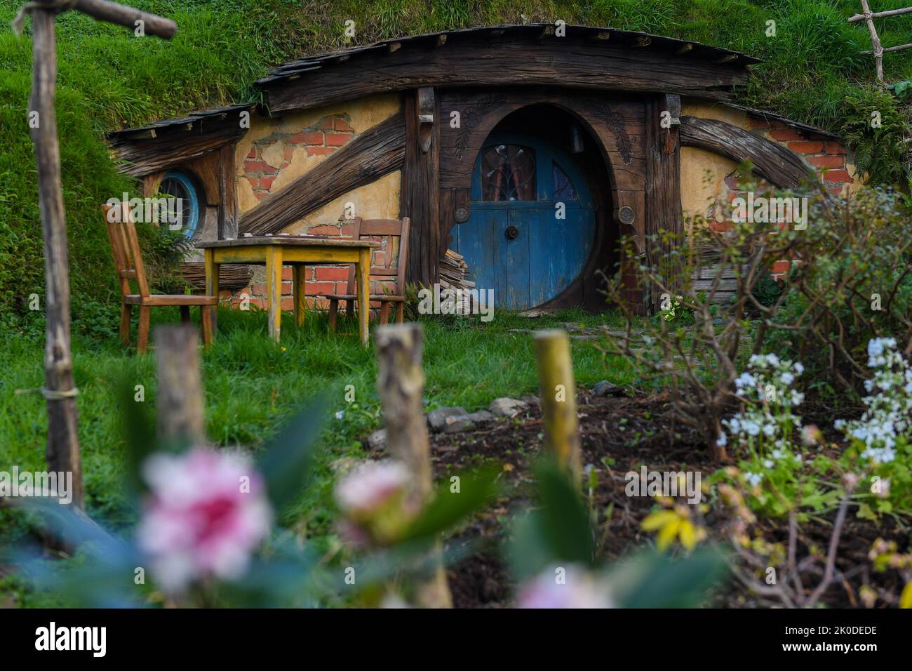 Hobbiton, Nouvelle-Zélande, Matamata, Lord of the Rings/The Hobbit Banque D'Images