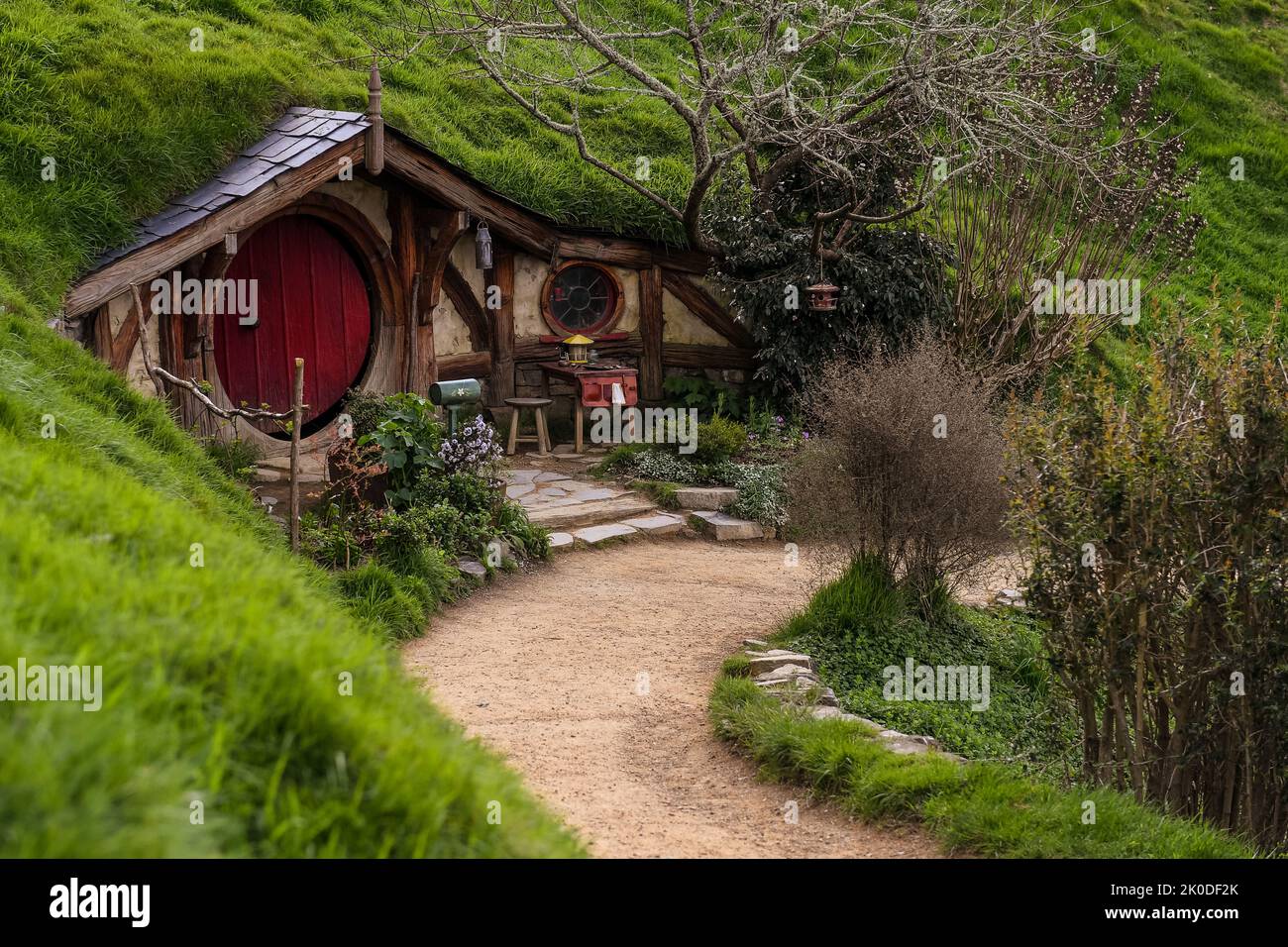 Hobbiton, Nouvelle-Zélande, Matamata, Lord of the Rings/The Hobbit Banque D'Images