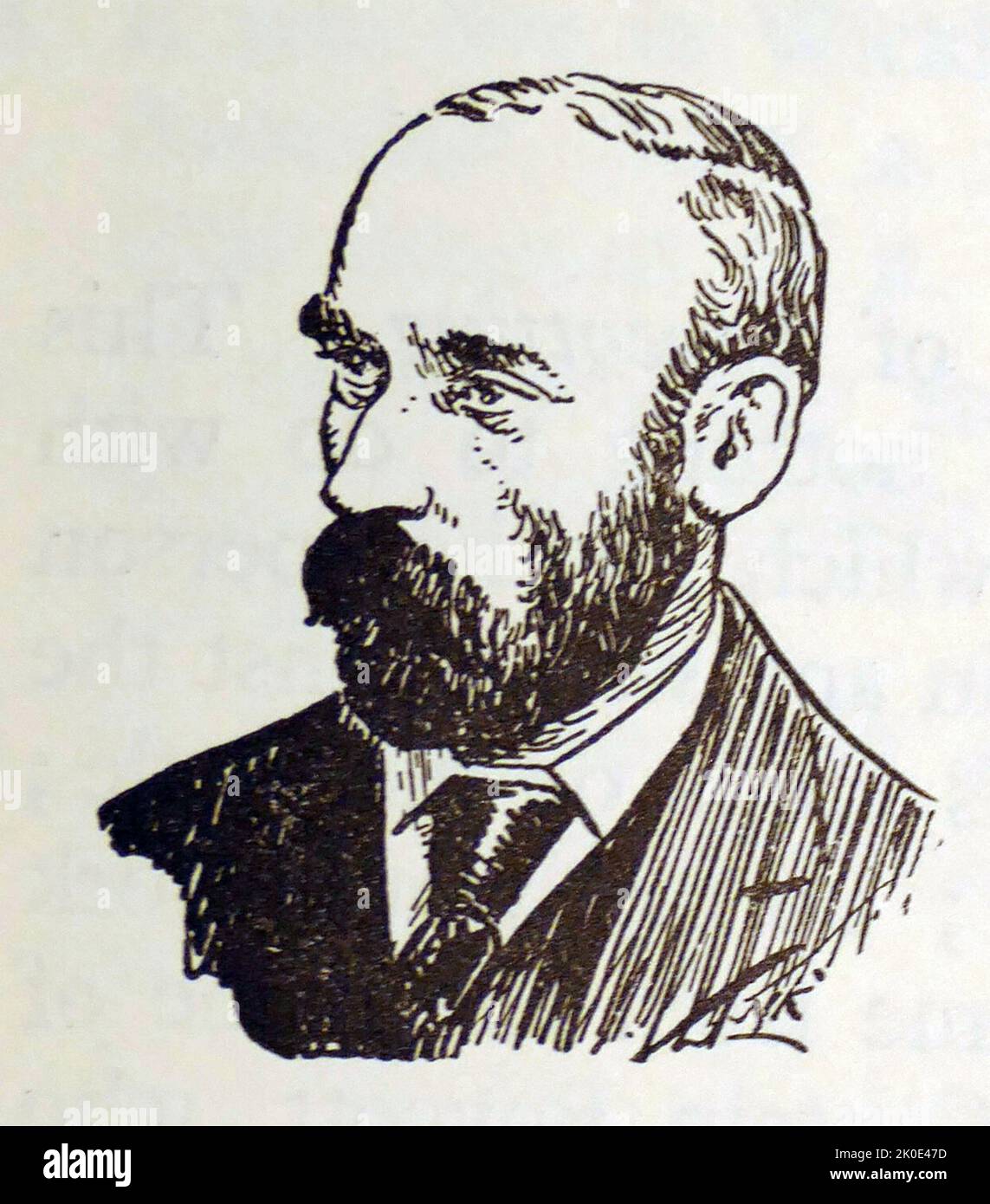 Michael Davitt (25 mars 1846 - 30 mai 1906) était un militant républicain irlandais pour diverses causes, en particulier la règle de l'intérieur et la réforme foncière. Banque D'Images