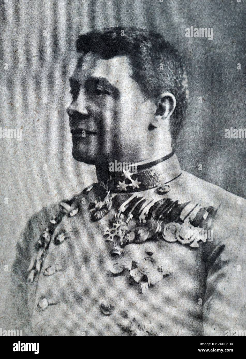 Hermann Kovess von Kovesshaza (1854 - 1924), commandant en chef de l'armée austro-hongroise. Il a été un commandant généralement compétent et inremarquable de l'armée austro-hongroise et était près de la retraite en 1914 quand la première Guerre mondiale éclate et il a reçu un poste de commandement. Banque D'Images