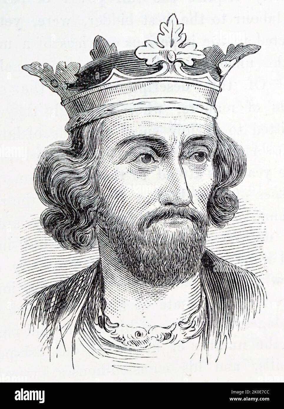 Edward I (1239 - 1307), également connu sous le nom d'Edward Longshanks et le marteau des Écossais; roi d'Angleterre de 1272 à 1307. Banque D'Images