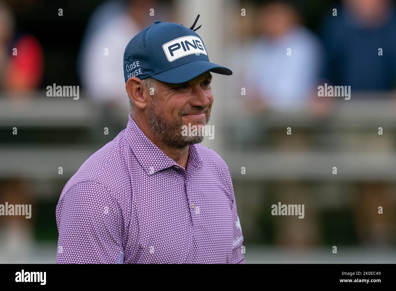 Lee Westwood (ENG) 18th termine le 12 sous lors du championnat BMW PGA 2022 au Wentworth Club, Virginia Water, Royaume-Uni, 11th septembre 2022 (photo de Richard Washbrooke/News Images) Banque D'Images