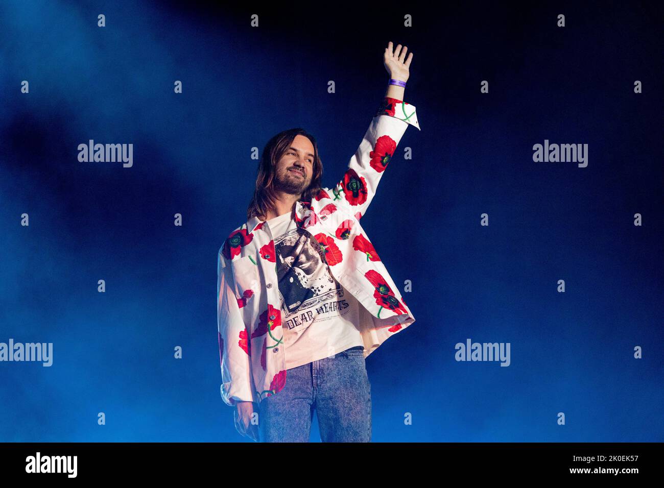 Saint-Cloud France le 27 août 2022 Kevin Parker, chanteur d'Impala, est en direct au Festival Rock en Seine le jour 3 Paris © Andrea Ripamonti / Alamy Banque D'Images