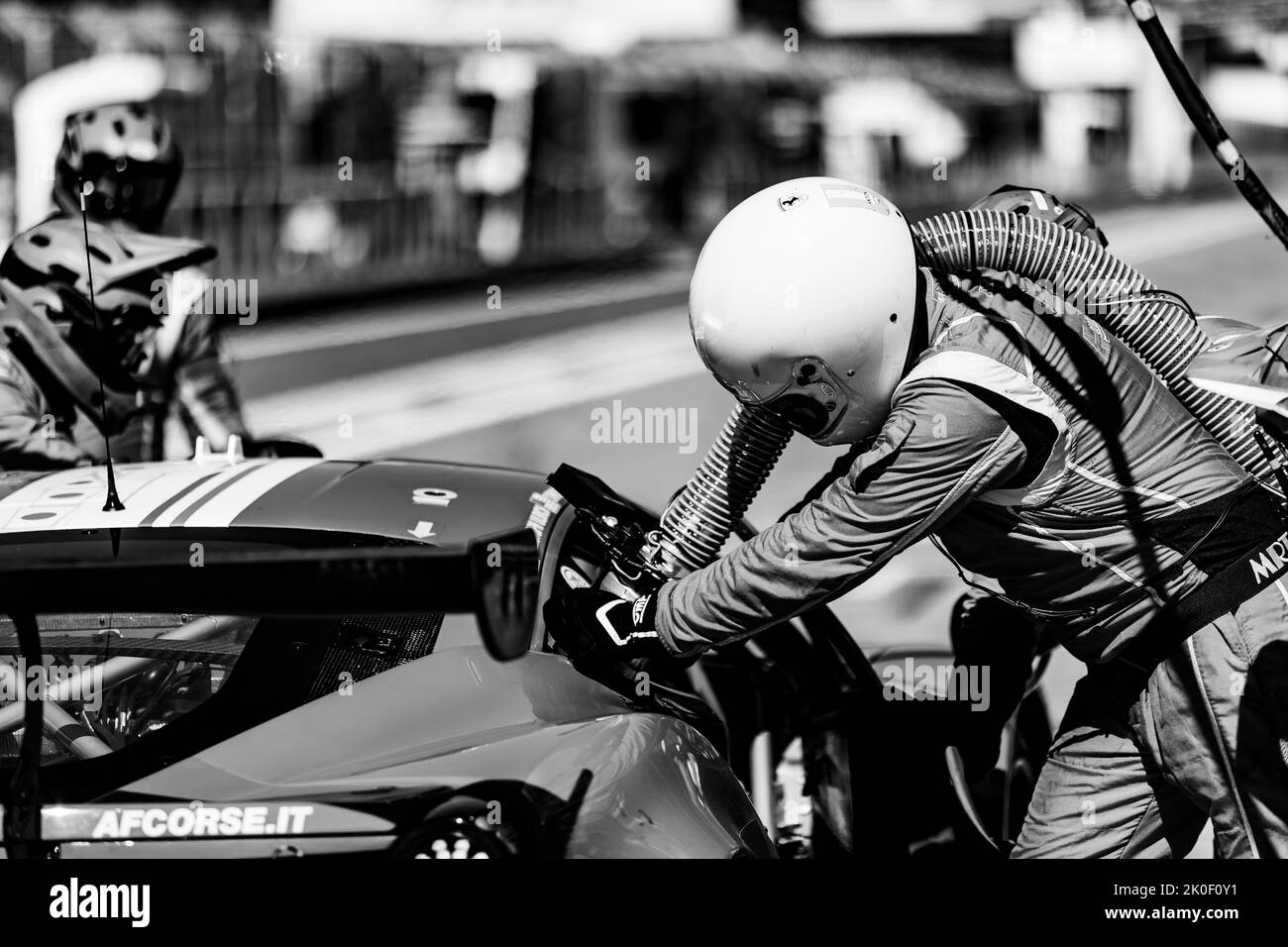 21 MANN Simon (gbr), ULRICH Christoph (Ier), VILANDER Toni (fin), AF Corse, Ferrari 488 GTE Evo, mécanicien d'action, mécanicien pendant les 6 heures du Fuji 2022, 5th tour du Championnat du monde d'endurance FIA 2022 sur le circuit Fuji de 8 septembre au 11, 2022 à Fuji, Japon - photo : Joao Filipe/DPPI/LiveMedia Banque D'Images