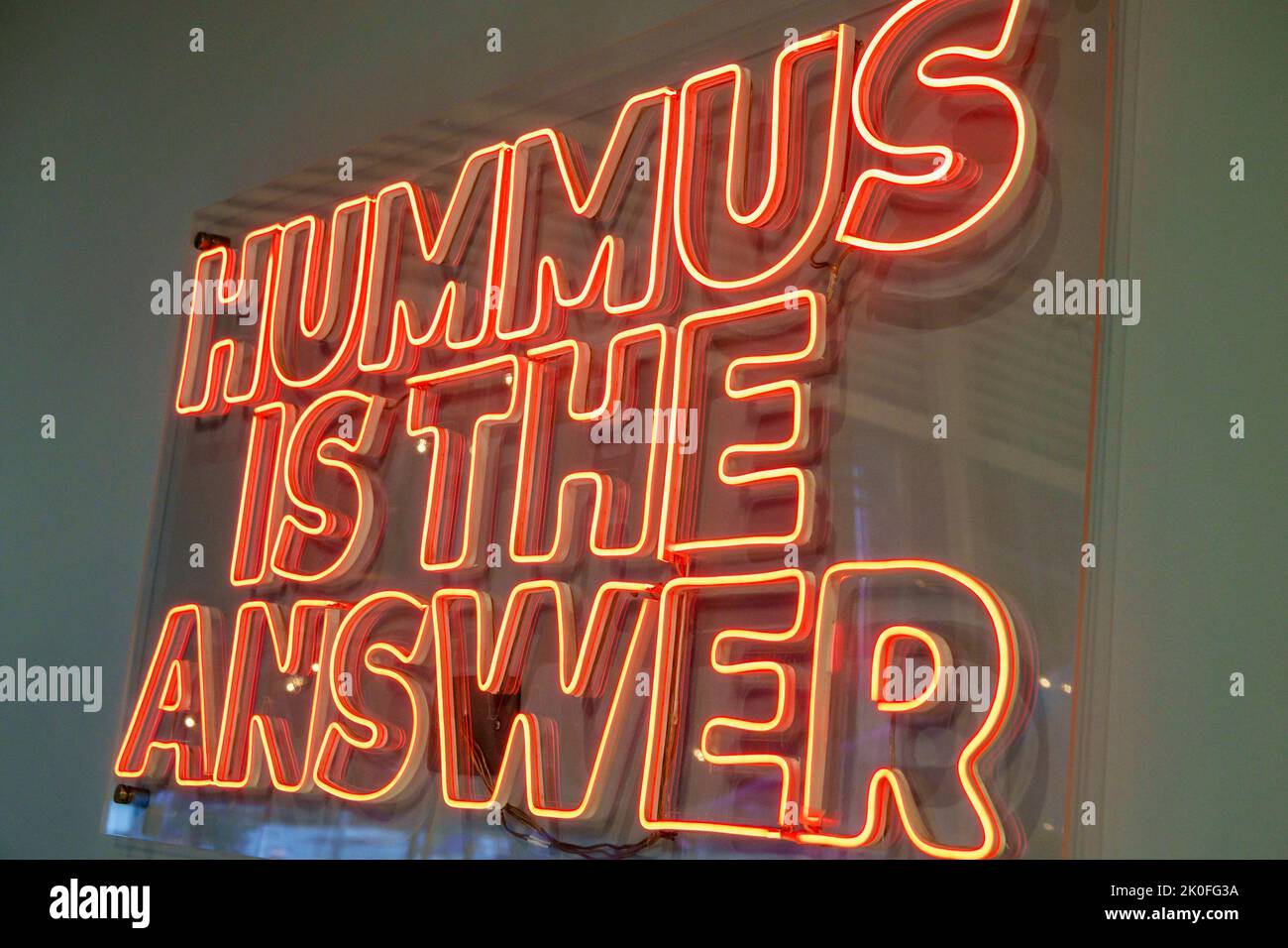 Bogota Colombie, Avenida El Dorado Calle 26, restaurant restaurants dînez manger dehors café décontracté cafés bistrot bistros, Nimis Shawarma et Falafel res Banque D'Images