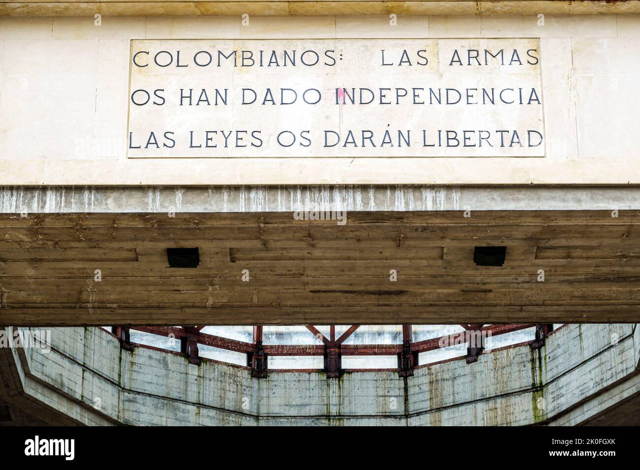 Bogota Colombie, la Candelaria Centro Historico centre historique centre historique de la vieille ville, Plaza de Bolivar, place Bolivar principale Plaza Palacio de J Banque D'Images