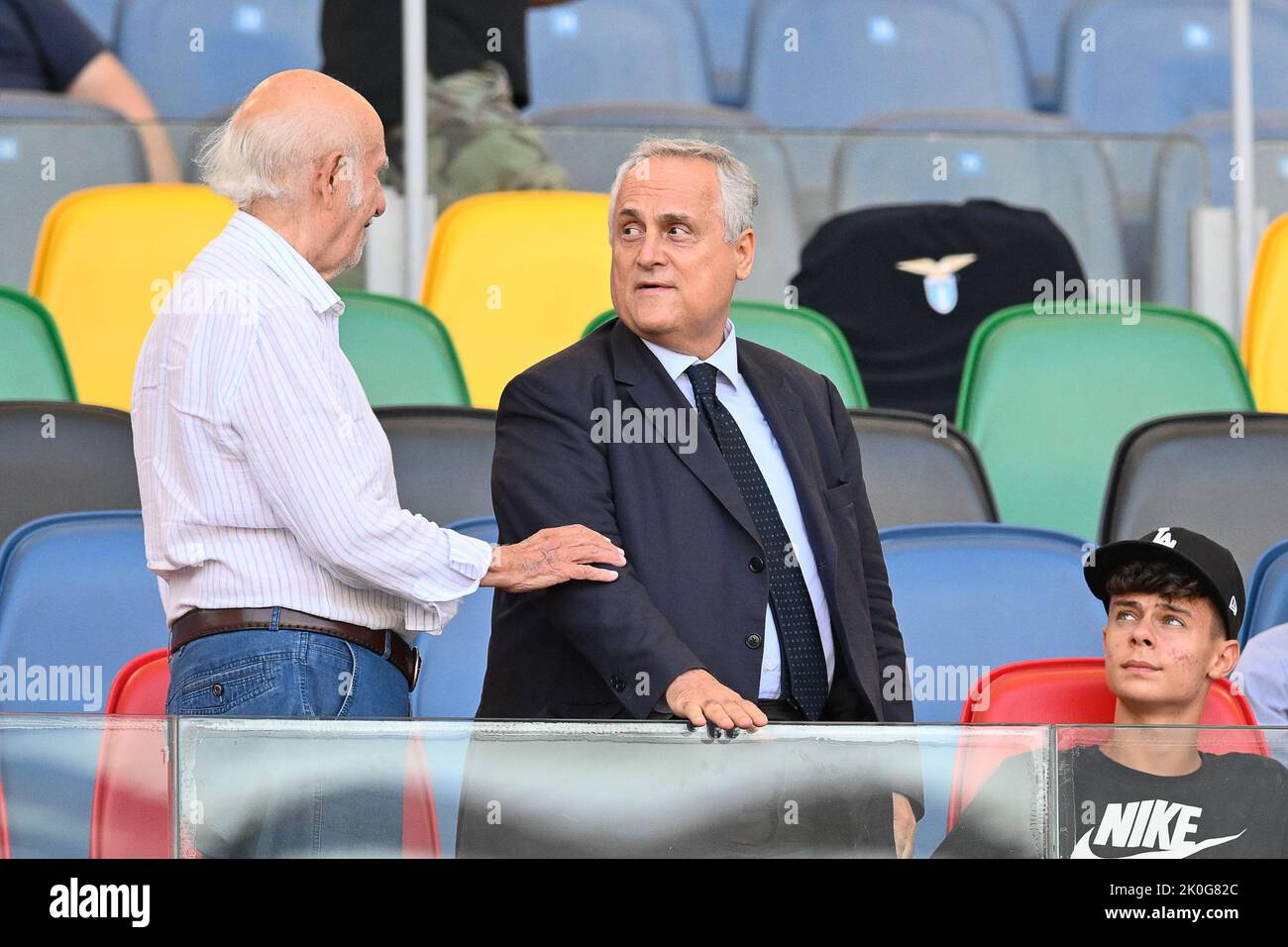 Rome, Italie, 11 septembre 2022 Claudio Lotito président de SS Lazio au Latium vs Vérone série A 2022-2023 football Match Credit:Roberto Ramaccia/Alay Live News Banque D'Images