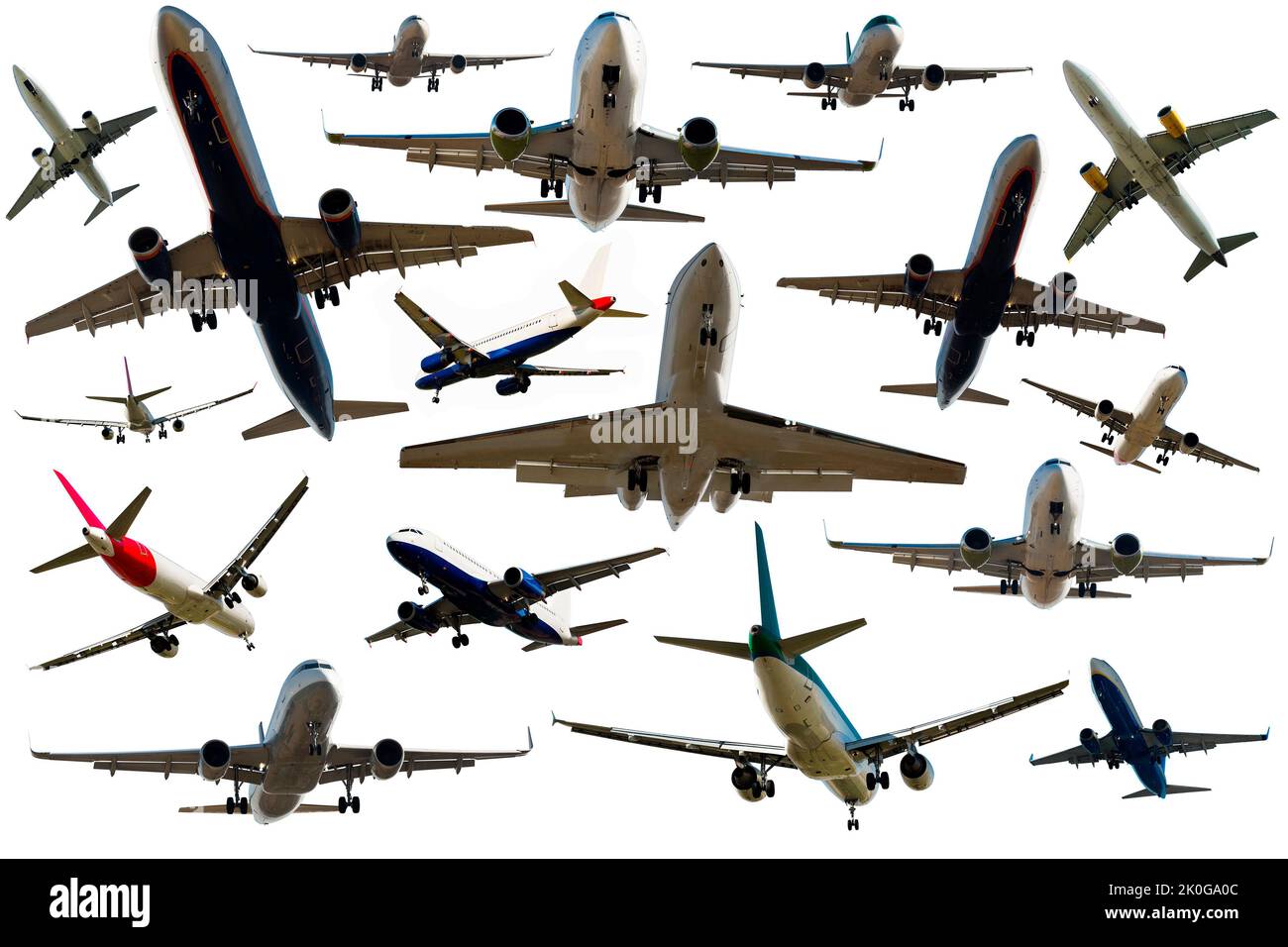 Les avions de ligne sont en mouvement Banque D'Images Les avions de ligne sont en mouvement Banque D'Images
