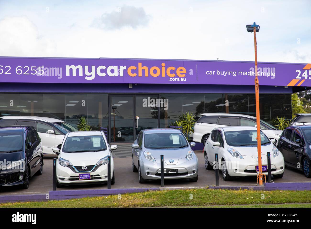 Voitures d'occasion à vendre dans une concession de voitures de Sydney, parpiste, Nouvelle-Galles du Sud, Australie Banque D'Images