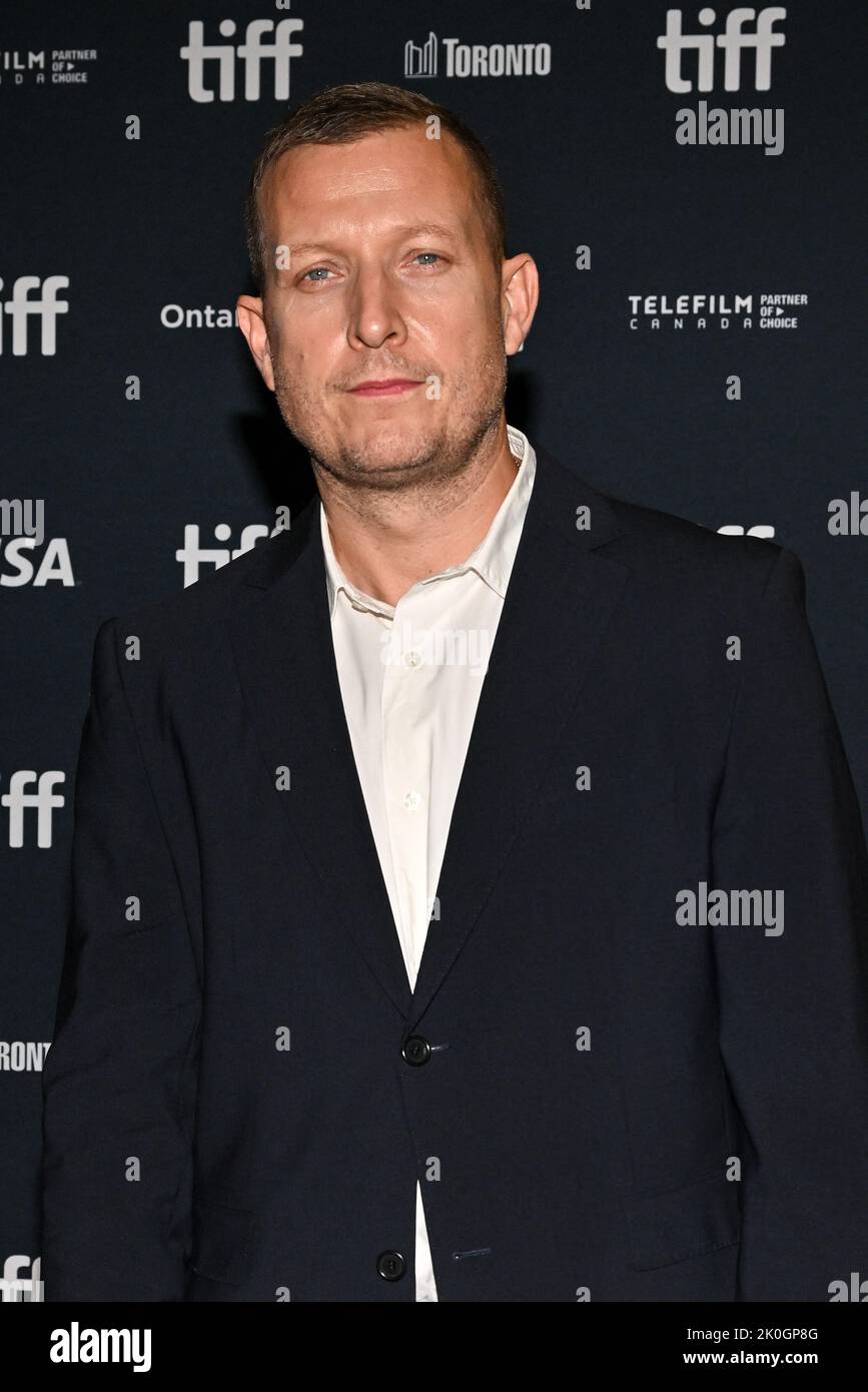 Tobias Lindholm assiste à la projection du film The Good Nurse durant le Festival international du film de Toronto (TIFF) de 47th à Toronto, au Canada, sur 11 septembre 2022. Photo de Julien Reynaud/APS-Medias/ABACAPRESS.COM Banque D'Images