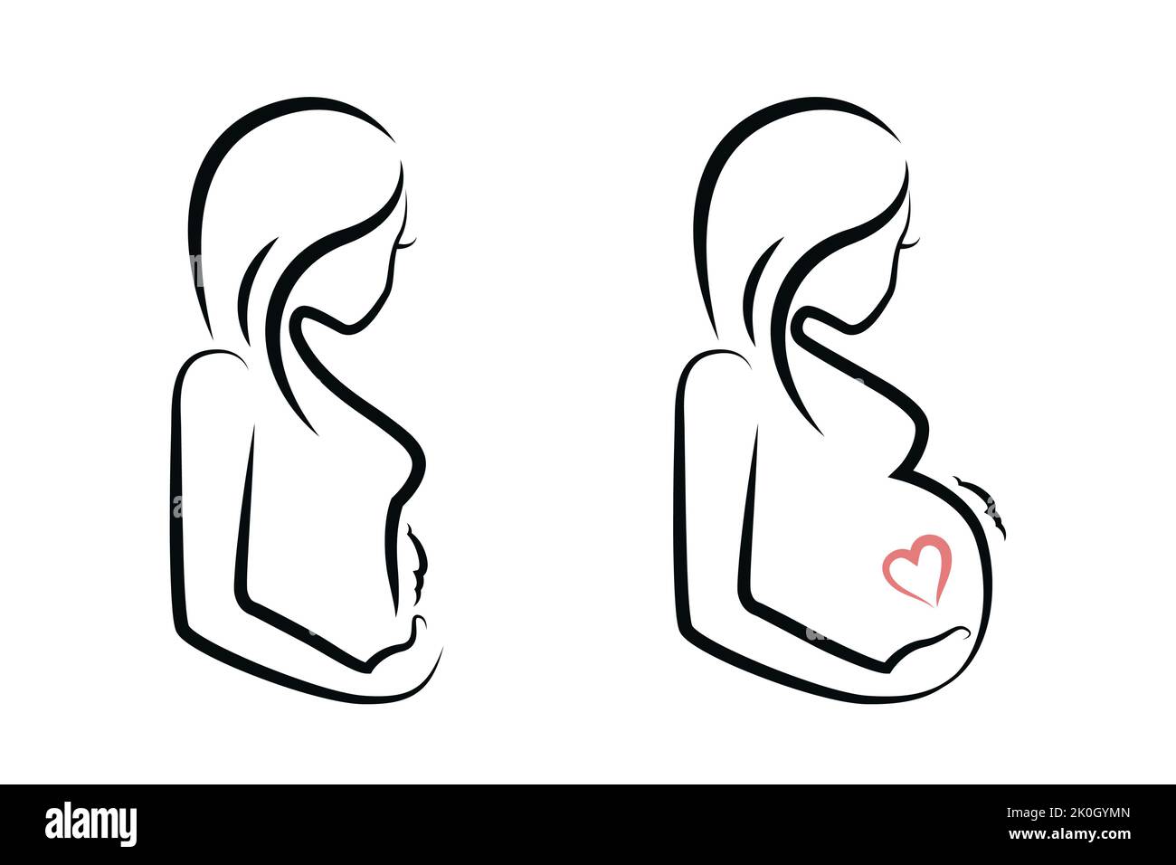 Ventre De Bebe Banque D Images Vectorielles Alamy