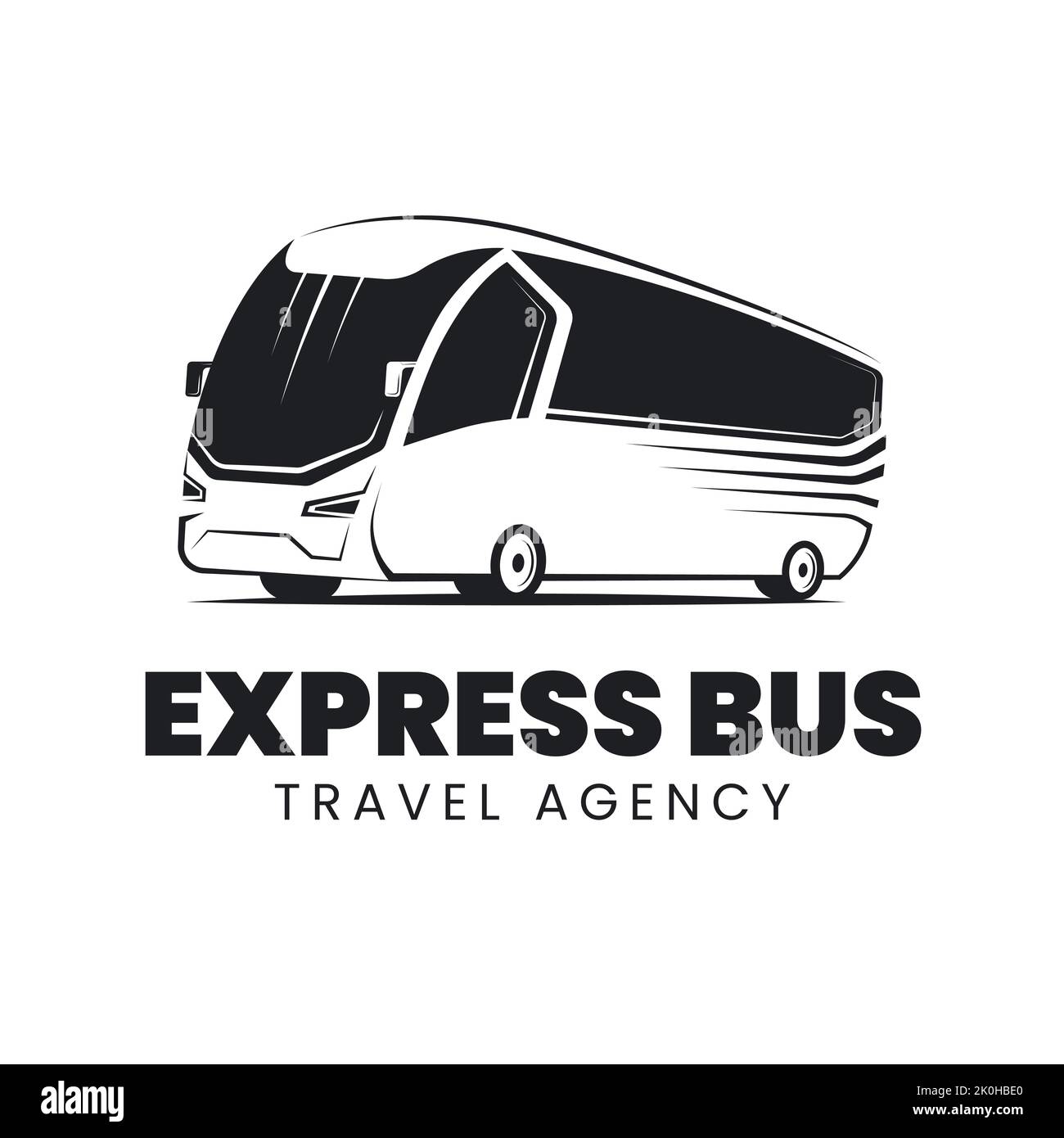 Illustration du logo de l'agence de voyages Express sur fond clair Illustration de Vecteur