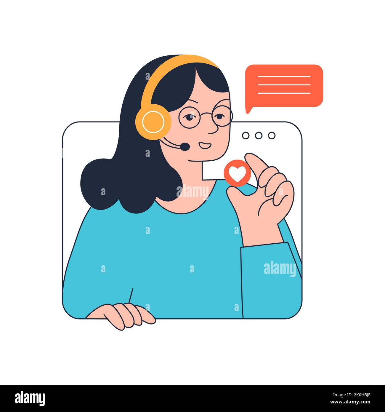 Icône de site Web de services - illustration d'affaires de consultation en ligne Illustration de Vecteur