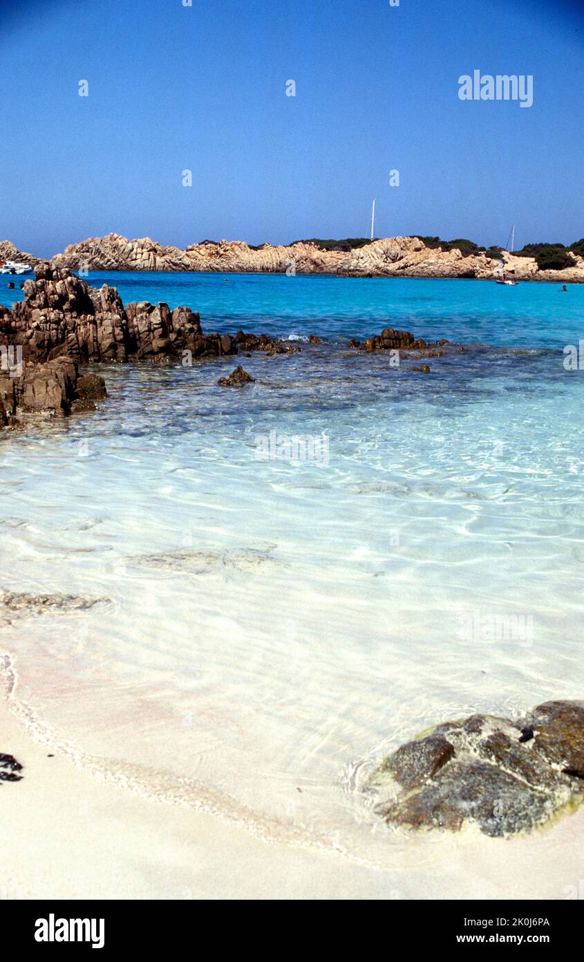 Spiaggia Rosa, Budelli, île de l'archipel de La Maddalena, en Sardaigne, Italie Banque D'Images