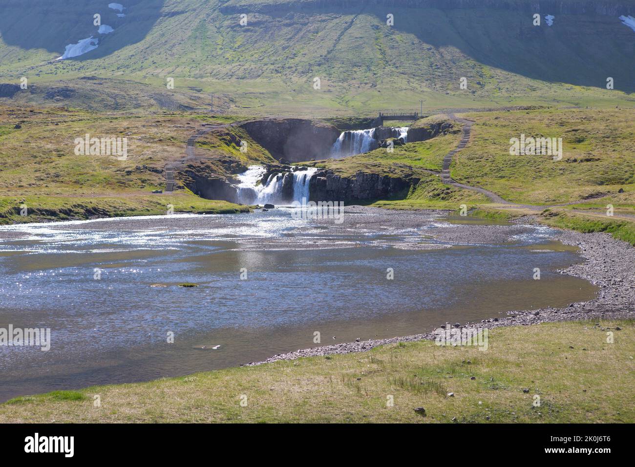Cascade dans le nord de l'Islande Banque D'Images