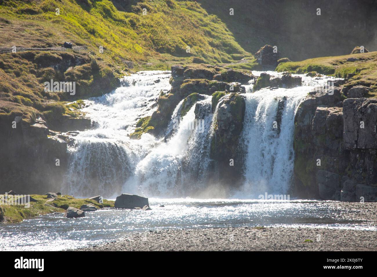 Cascade dans le nord de l'Islande Banque D'Images