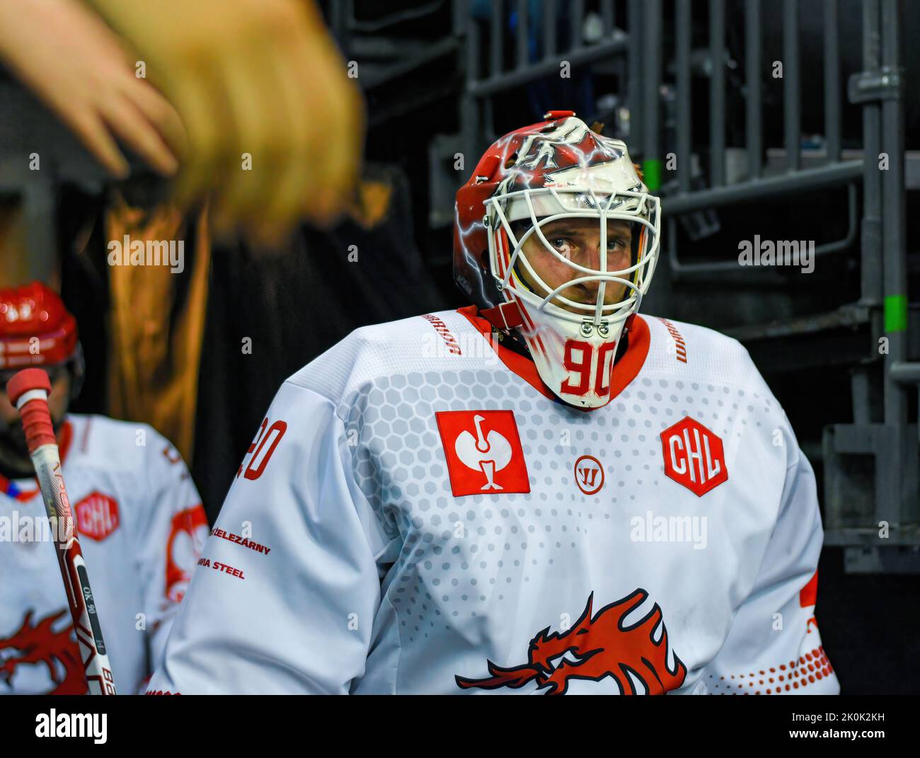 Ondřej Kacetl de HC Oceláři Třinec Banque D'Images