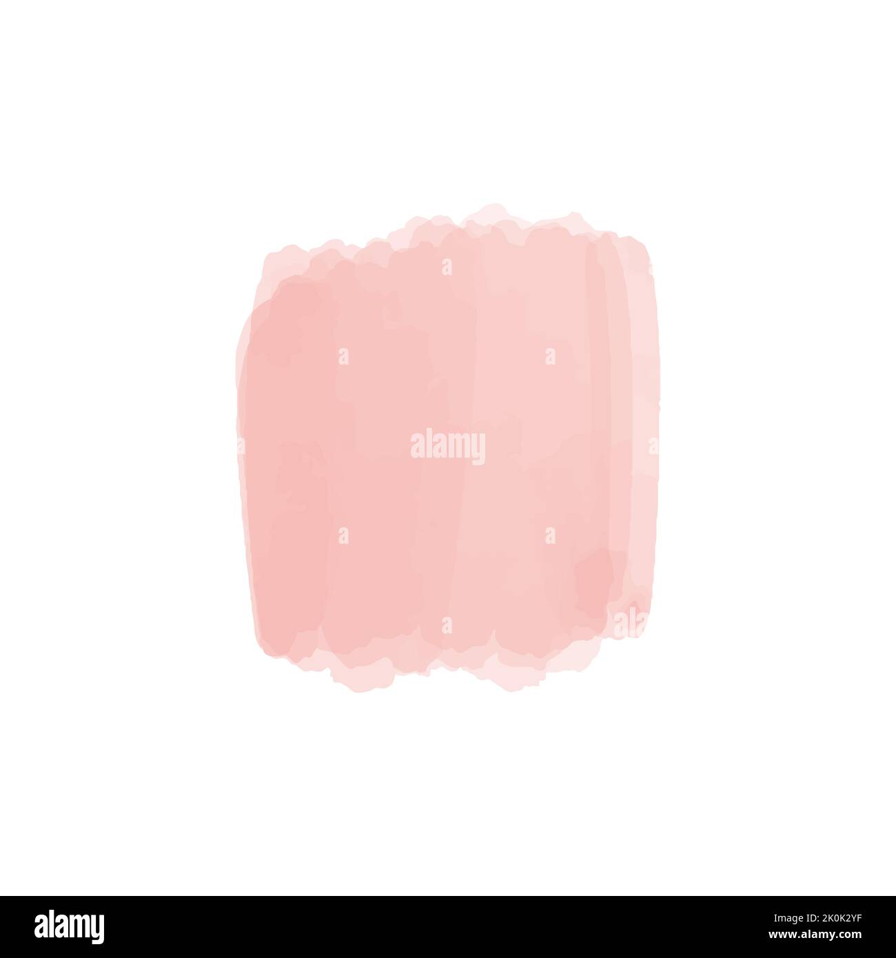 Vector Blush rose aquarelle taches peinture stropke. Aquarelle rose abstraite peinte à la main sur papier. Illustration de Vecteur