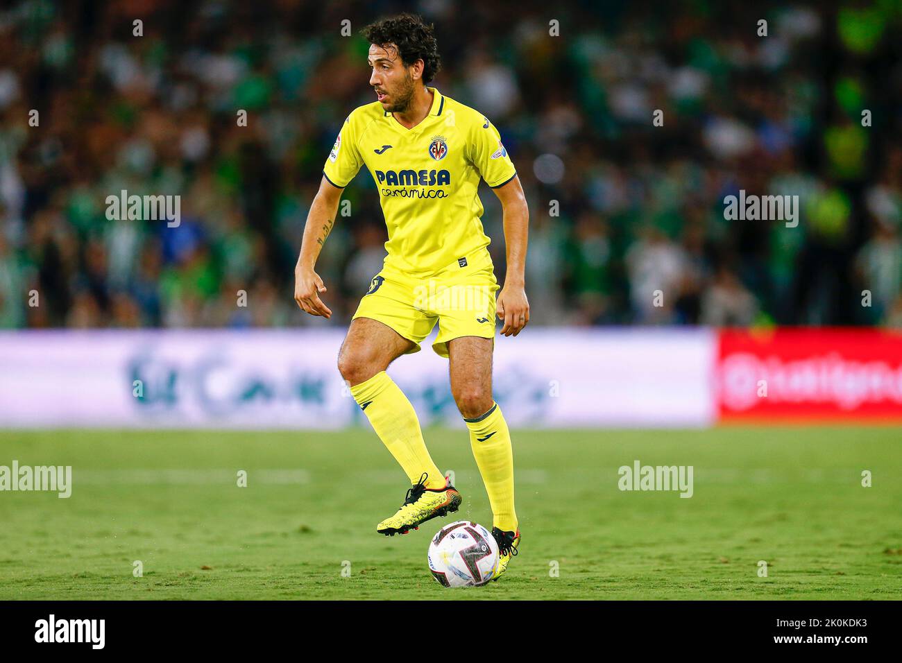 Dani Parejo de Villarreal pendant le match de la Liga entre Real Betis et Villarreal CF a joué au stade Benito Villamarin sur 11 septembre 2022 à Séville, Espagne. (Photo par Antonio Pozo / PRESSIN) Banque D'Images