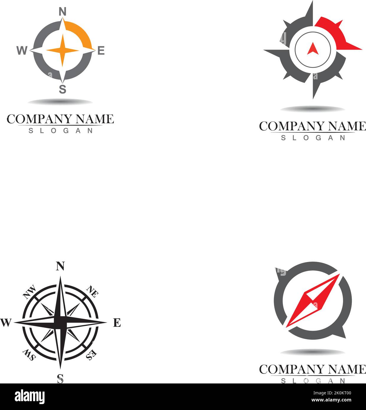 Vector - Compass logo signes et symboles Illustration de Vecteur