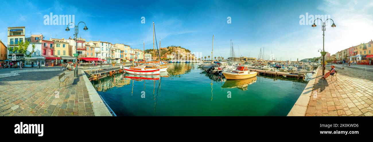 Port de plaisance de Cassis, France Banque D'Images