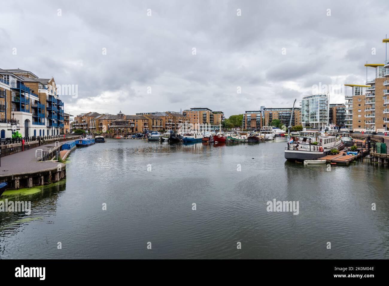 Limehouse Basin à Londres, Royaume-Uni Banque D'Images