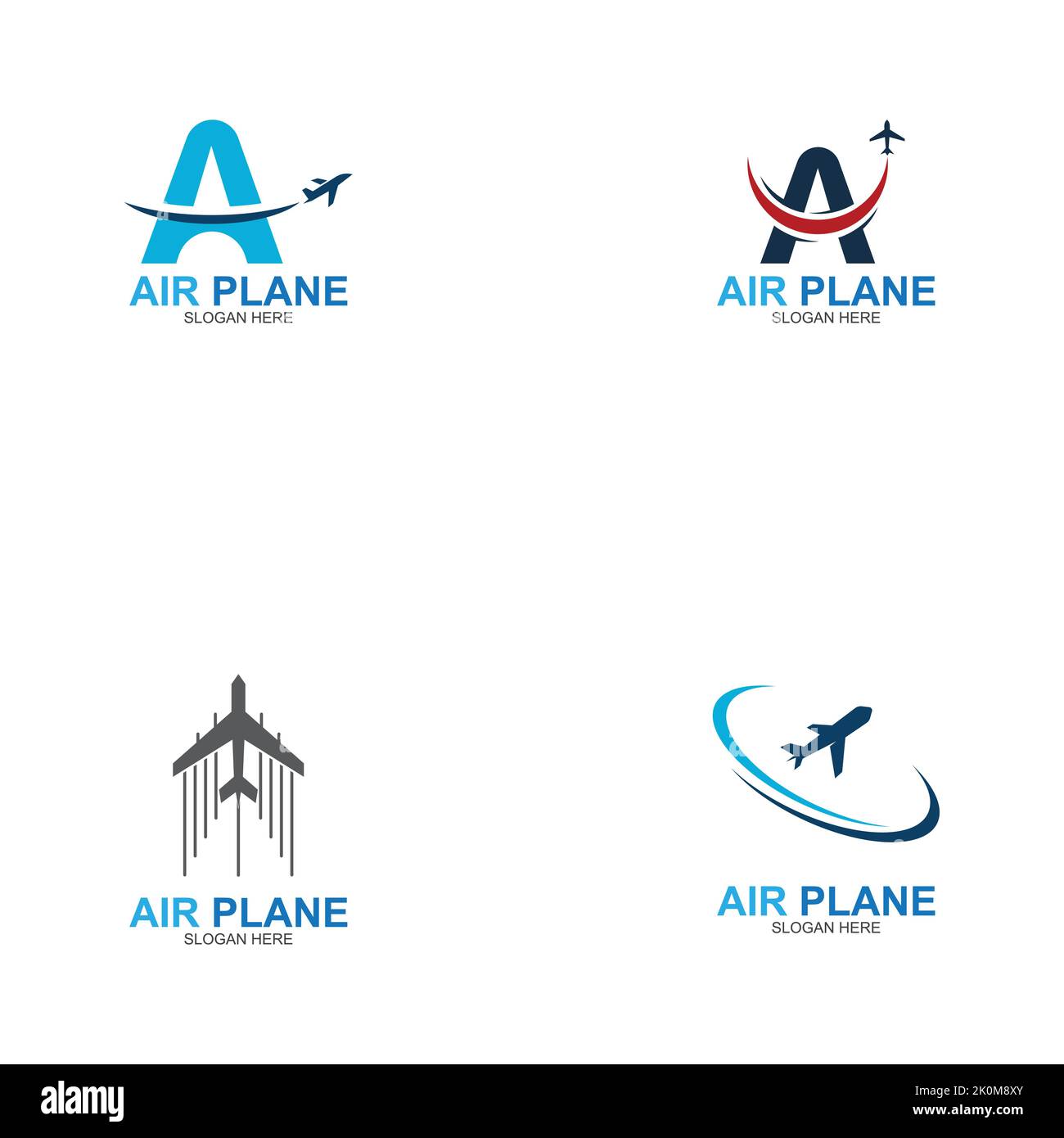 Modèle vectoriel du logo Air plane Illustration de Vecteur