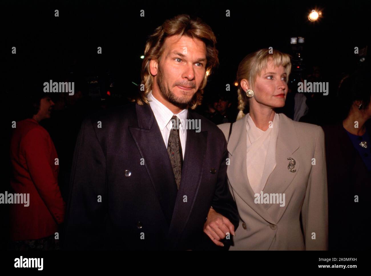 Patrick Swayze et Lisa Niemi Circa années 1990 crédit: Ralph Dominguez/MediaPunch Banque D'Images