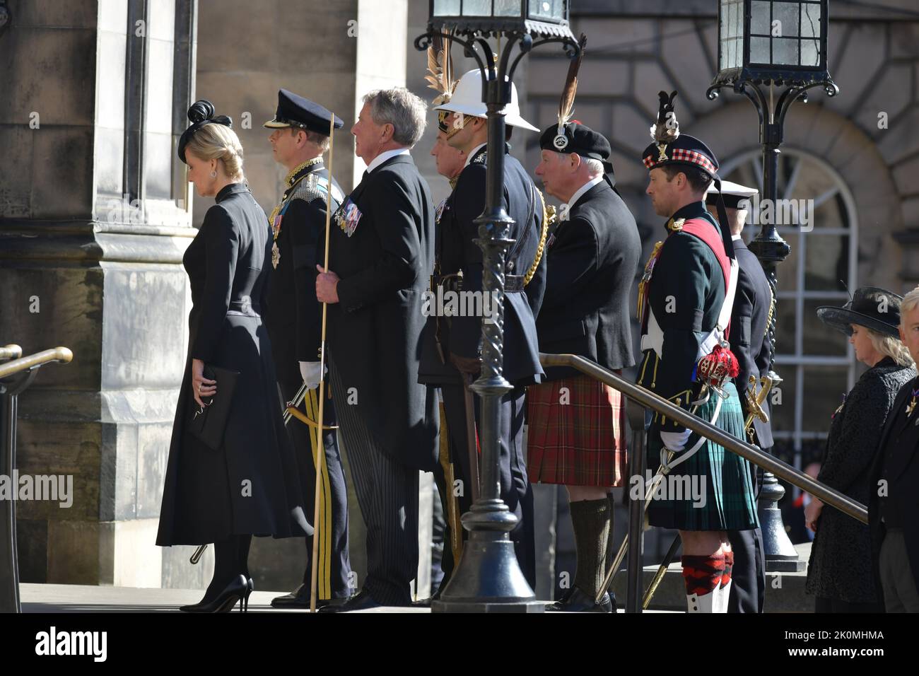 Edinburgh, Écosse, Royaume-Uni, 12 septembre 2022. Un service a lieu à la cathédrale St Giles après le décès de sa Majesté la reine Elizabeth II. Crédit sst/alamy Live News Banque D'Images