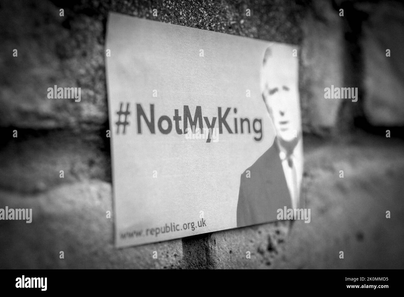 signes anti-monarchie Banque D'Images