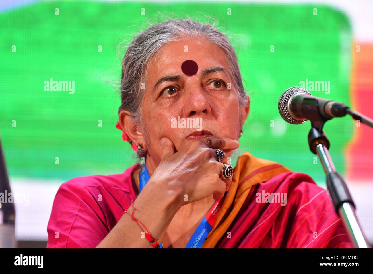 Mantova, Italie. 11th septembre 2022. Vandana Shiva à Festivaletteratura 2022 pendant Festivaletteratura, spectacle musical en direct à Mantova, Italie, 11 septembre 2022 crédit: Agence de photo indépendante/Alamy Live News Banque D'Images