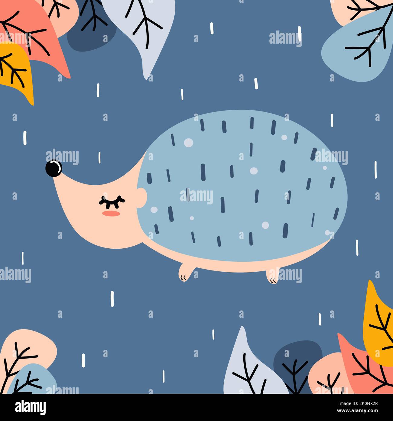 Joli dessin animé de bébé hedgehog vecteur illustration Illustration de Vecteur