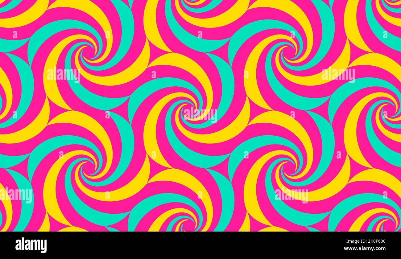 Coloriage Illusion d'optique spirale dessin gratuit à imprimer