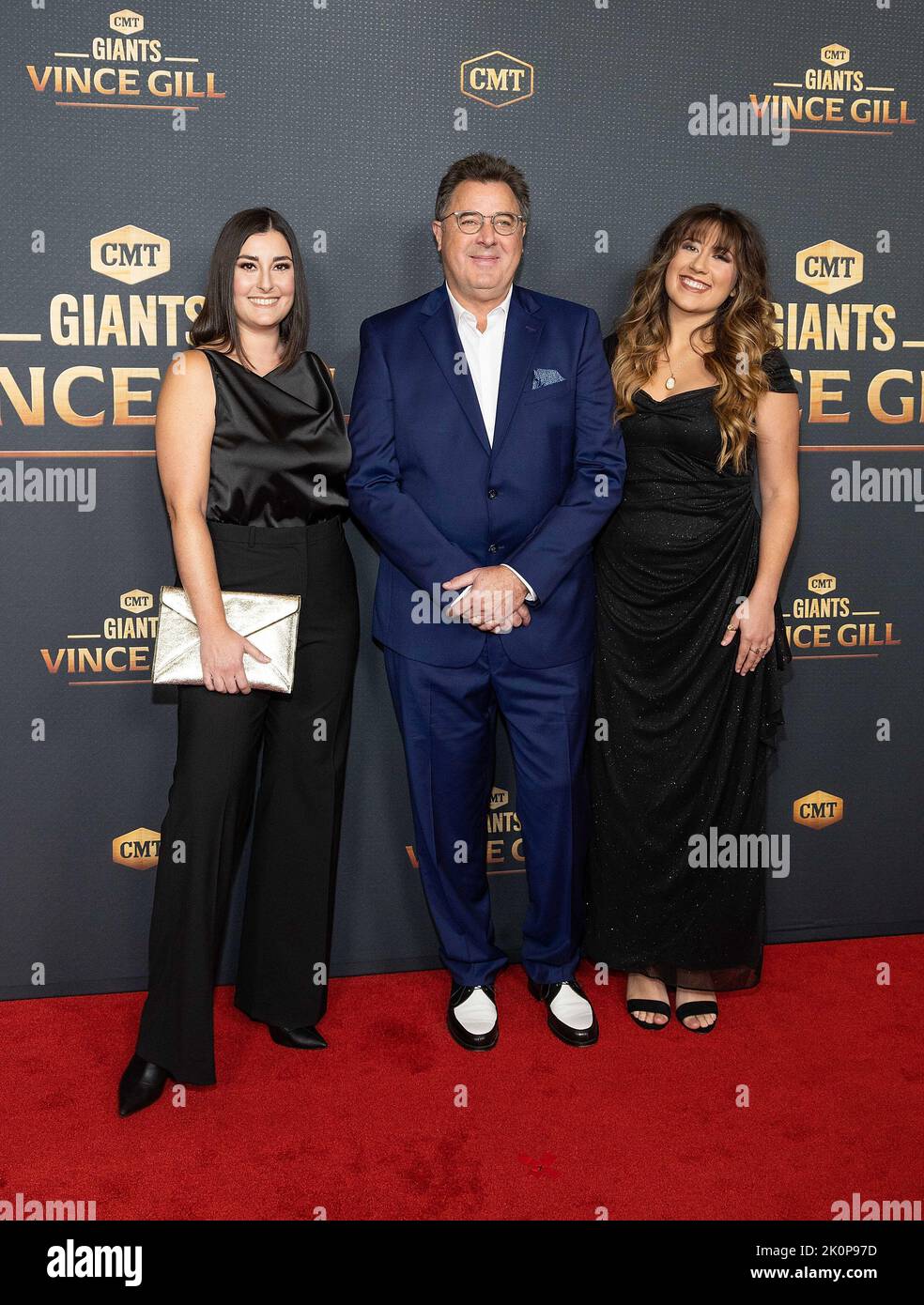 Nashville, États-Unis. 12th septembre 2022. Jenny Gill Van Valkenburg, Vince Gill, Corrina Grant Gill assiste à CMT Giants: Vince Gill au Centre Fisher pour les arts de la scène sur 12 septembre 2022 à Nashville, Tennessee. Photo: Amiee Stubbs/imageSPACE/Sipa USA crédit: SIPA USA/Alay Live News Banque D'Images