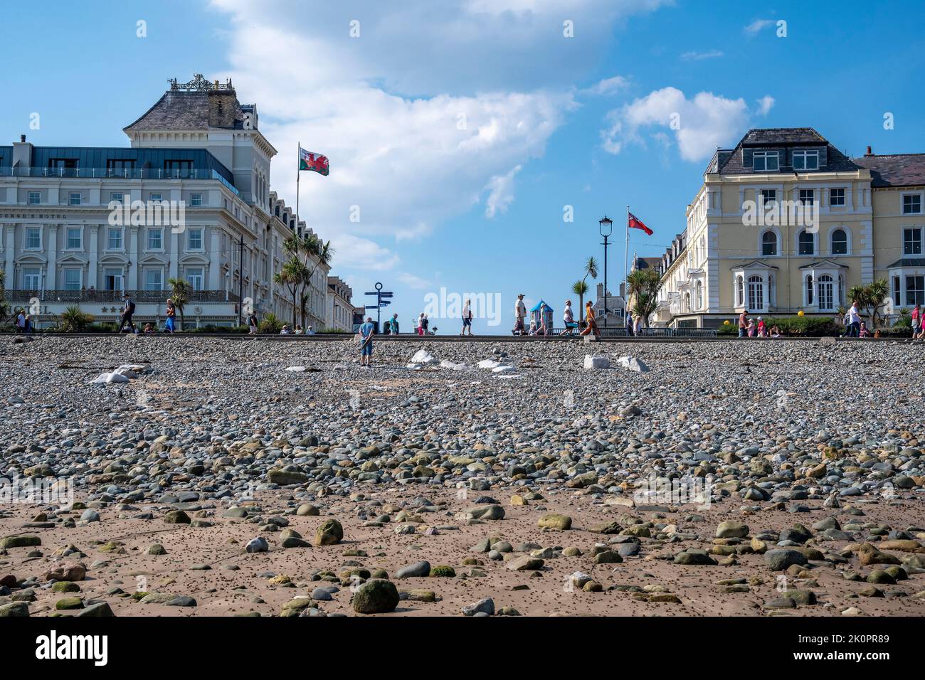 Llandudno est une ville côtière du nord du pays de Galles. Il est connu pour la plage de North Shore et la jetée de Llandudno datant du 19th siècle. Banque D'Images